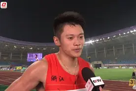 刚刚，浙江名将谢震业轻松夺得全国锦标赛百米冠军图片