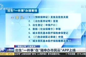 微信公号“上海发布”：出生“一件事”在“随申办市民云”APP上线视频封面