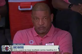 3次3比1领先被翻盘，里弗斯成NBA第一人图片