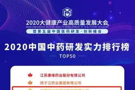 以岭药业上榜《2020中国中药研发实力排行榜》第三名图片