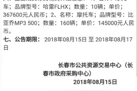 长春交警斥资367万余元买了10辆哈雷摩托车，这两年这些摩托车都用来干啥了？图片
