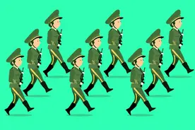 深夜，杭州一小区里两团黑影：一二一、一二一、一二一…图片