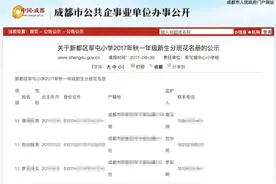 成都一小学回应泄露学生身份证、监护人电话等信息：管理疏忽图片