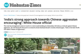 不藏着了？白宫官员直接痛夸印度“强硬对中国”，还说美在危机期间对印提供“强大支持”图片