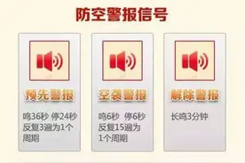 明天上午全市试鸣防空警报！为什么在这一天，警报器是如何发声的？图片