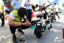 济南交警即日起办理电动自行车补牌和过户 二次及以上补牌的需邮寄图片