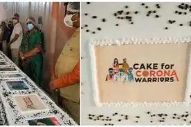 为庆祝莫迪70岁生辰，印度一蛋糕店烤700多公斤蛋糕图片