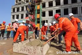 聊城棚改二期项目实现首个安置区主体结构全面封顶图片