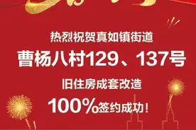 喜报！普陀这几号楼旧住房成套改造100%签约，有你家吗？图片