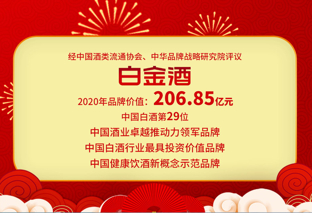 platinum是什么品牌（白金酒品牌价值达到20685亿元 步入中国白酒30强）