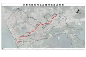 构建1小时交通圈，深惠城际深圳段线路图曝光图片