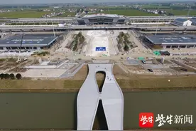 宝应客运枢纽主体落成，百万宝应人高铁梦圆在即图片