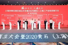 上海市黄石商会成立，现场签约17个项目总投资323.7亿元图片