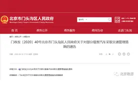 北京又一郊区明年起限行外埠号牌载客车辆，涉及这些道路图片