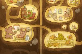 皮克斯动画短片《洞穴》海报曝光 刺猬鼹鼠成邻居图片