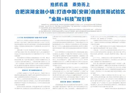 抢抓机遇 乘势而上合肥滨湖金融小镇：打造中国（安徽）自由贸易试验区“金融 科技”双引擎图片