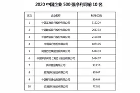 中国企业500强哪些最赚钱？工商银行名列第一图片
