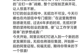 钉钉并入阿里云官宣！云钉一体战略落地，创始人陈航调任集团图片