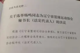35岁当辽篮主教练，成辽宁篮协管理层，杨鸣执教压力有多大？图片