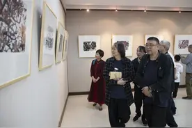 山水清音花卉写心！假期看诸暨画家杨力郡的中国画小品展去图片