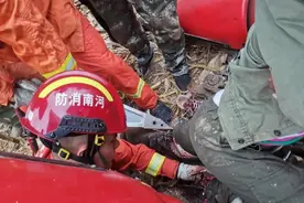 流血不止！舞阳一女子双腿被收割机“咬”住，消防员紧急营救图片