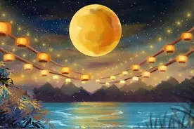 冰清和你聊聊天：今夜月明人难望，不知秋思落谁家图片