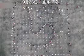 500名学生用贪吃蛇摆出中国地图，网友：太有创意了图片