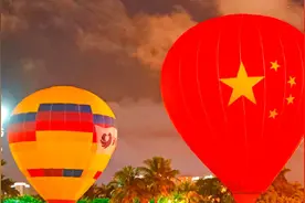 组图｜双节期间海口万绿园夜晚人气爆棚图片