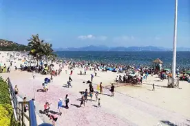 再度临时闭园！惠州大亚湾区黄金海岸景区人数饱和图片