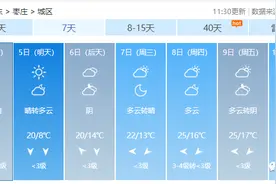 降温啦！枣庄最低气温降至10度以下图片