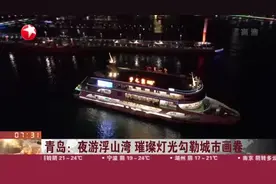 青岛：夜游浮山湾  璀璨灯光勾勒城市画卷视频封面