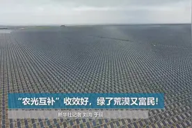 “农光互补”收效好，绿了荒漠又富民！视频封面