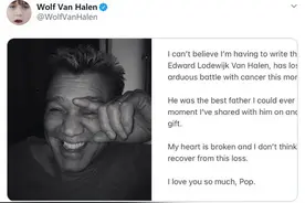 摇滚吉他大师艾迪·范·海伦因咽喉癌去世，享年65岁图片