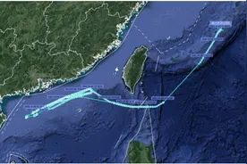 美军电子侦察机再对中国抵近侦察，紧贴广东省海岸飞行图片