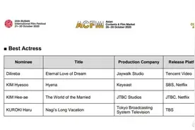 韩国釜山电影节迪丽热巴、李现获提名 迪丽热巴入围亚洲内容最佳女主角图片