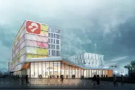 福山区妇幼保健院新大楼顺利封顶，预计将于明年年底投入使用图片