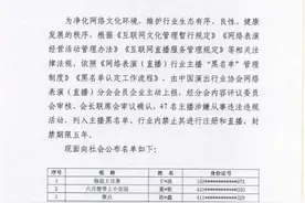 47名主播被列入黑名单，封禁5年图片
