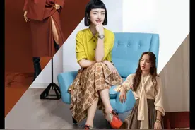下周穿什么 | 一条印花半身长裙，林依晨变身复古湘琴图片