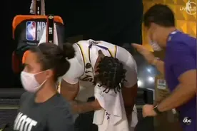 夺得NBA生涯首冠！浓眉赛后掩面而泣图片