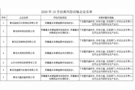 青岛交警点名：这10家运输企业存在交通安全高风险图片