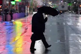 雨中纽约图片