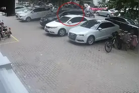 81秒｜监控曝光！两男子大白天在闹市砸车窗盗窃 驾车逃窜途中更换仨号牌图片