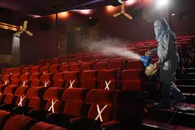 印度将在疫情中重启影院 持续进行消杀防疫准备图片