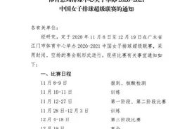 女排超级联赛11月开战 将采取赛会制空场举行图片