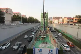石家庄槐安路西二环立交桥一期工程全线桩基施工完成图片