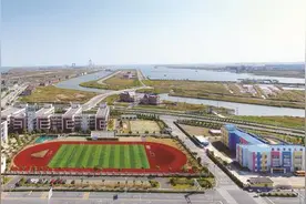 俯瞰通州湾新貌图片