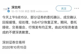 突发！深市交易出现卡顿、无法撤单？刚刚，深交所回应图片