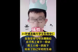 一湖北籍学生江苏大学内坠亡，与母亲拥抱后，曾在手机上留下这样一句话图片