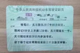 这张纸千万不能丢，否则驾照无效图片