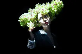 Angelababy繁花面具大片 再展时尚表现力图片